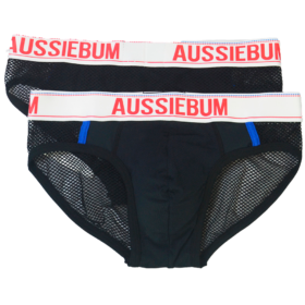 131 Brief Negro Malla Auss licrado