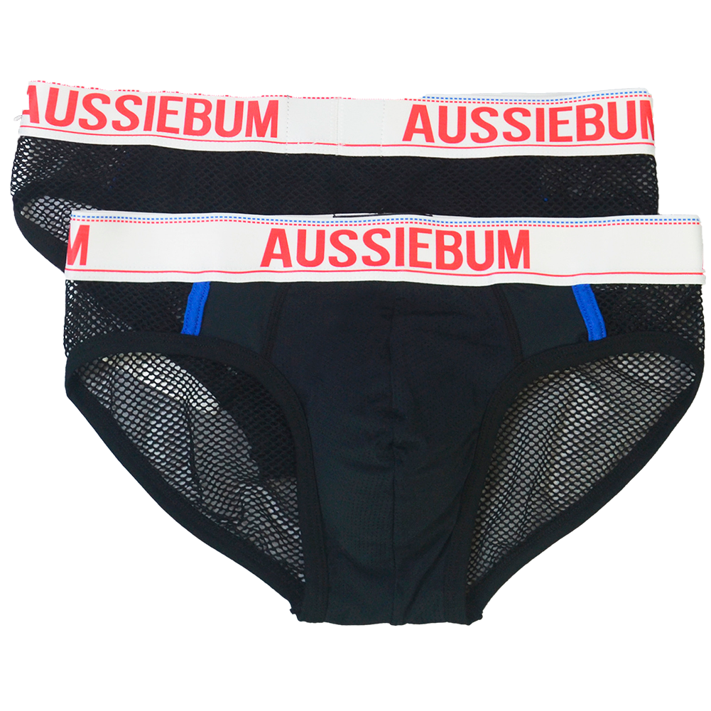 23495081006_1895663153 131 Brief Negro Malla Auss licrado - Imagen 1