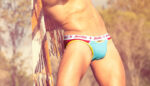 144 Brief Rojo Azul A1 Algodon