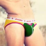 144 Brief Amarillo Verde A1 Algodon - Imagen 3