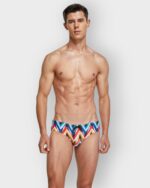 690 Bañador Color Seobean in blue white