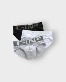 Combo x 3 Brief Cin2 554 Blanco Algodon